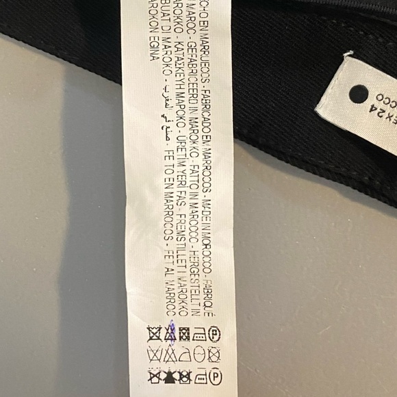 NWT Zara Sz XS Black Flare Leg Trouser Dress Pants With Hand Pockets Flowy - Picture 10 of 16